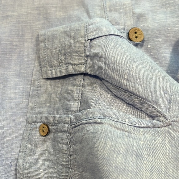 Sigrid Olsen Large blue tunic top. - Picture 6 of 7